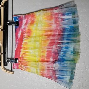 DISNEY Skort Layered Tye Dye Skirt Shorts 6X